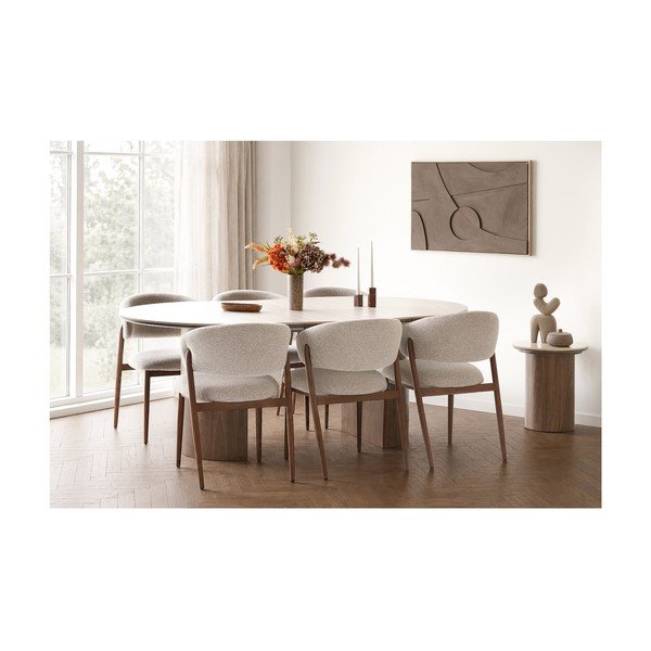 Kulatý odkládací stolek s keramickou deskou ø 45 cm Delphi – House Nordic-image-2