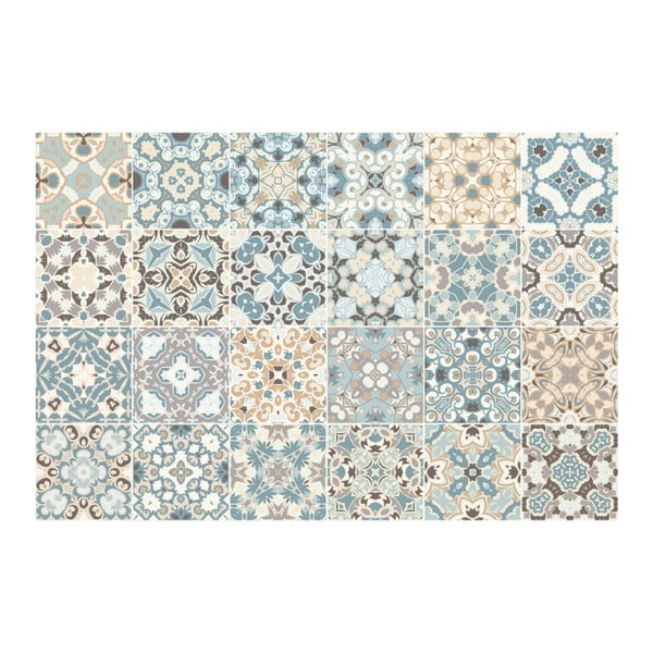 Sada 24 dekorativních samolepek na stěnu Ambiance Underwater Garden, 10 x 10 cm-image-2