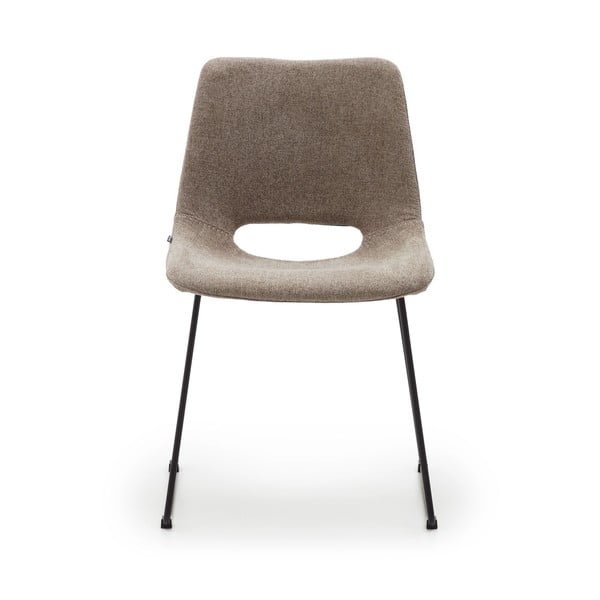 Světle hnědé jídelní židle v sadě 1 ks Zahara – Kave Home-image-2