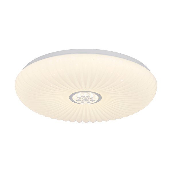 Bílé stmívatelné LED stropní svítidlo na dálkové ovládání 38x38 cm Perola – Candellux Lighting-image-1