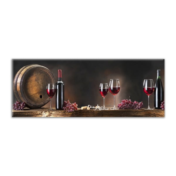 Obraz Styler Glasspik Kitchen Wine Glasses, 30 x 80 cm