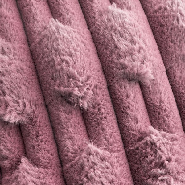 Růžová deka z mikroplyše 150x200 cm Carved Fur – Bianca-image-2