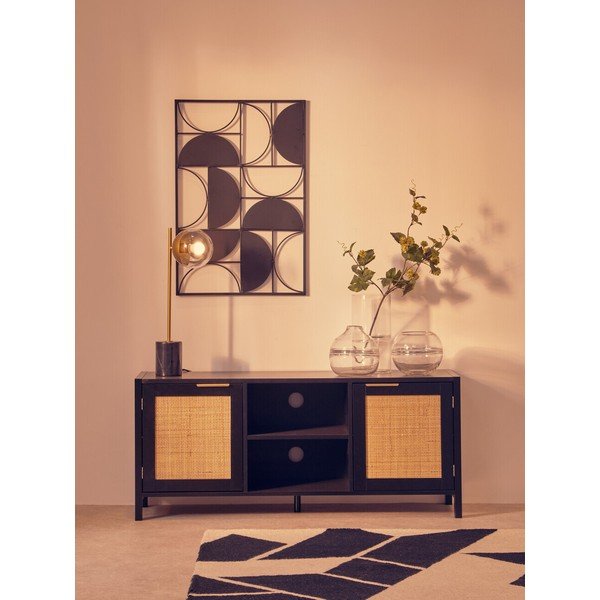 Černý TV stolek 120x52x38 cm Sherman – Premier Housewares-image-1