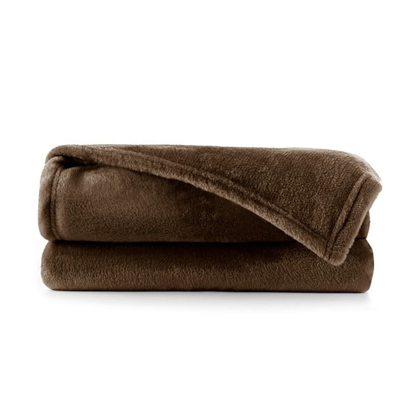Hnědá deka z mikrovlákna DecoKing Mic, 200 x 220 cm-image-2