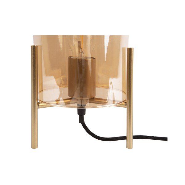 Skleněná stolní lampa ve zlaté barvě Leitmotiv Glass Bell-image-3