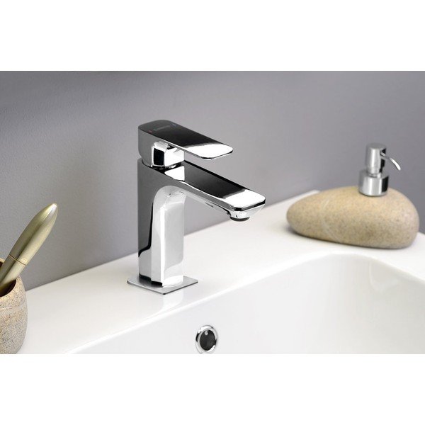 Stojánková umyvadlová baterie v leskle stříbrné barvě Spy – Sapho-image-1