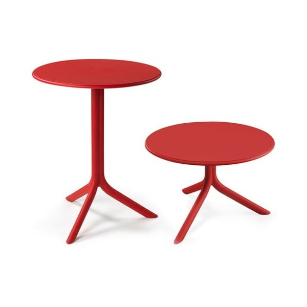 Červený nastavitelný zahradní stolek Nardi Garden Spritz
