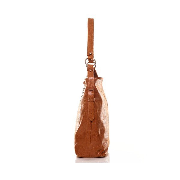 Kožená kabelka Hobo Tan-image-1
