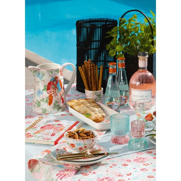 Růžovo-zelený skleněný svícen Green Gate-image-1