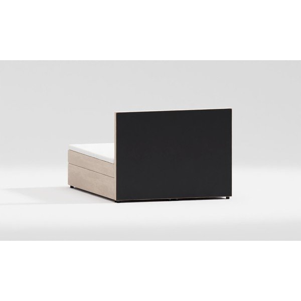 Béžová boxspring postel s úložným prostorem 180x200 cm Flip – Ropez-image-4