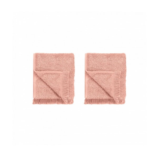 Růžové bavlněné ručníky v sadě 2 ks 30x50 cm FRINO – Blomus-image-3