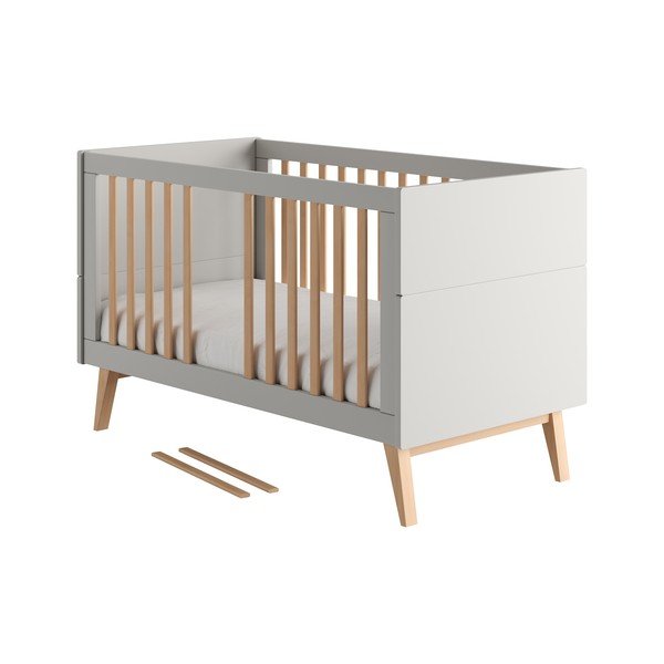 Šedá postýlka 70x140 cm Swing – Pinio-image-1
