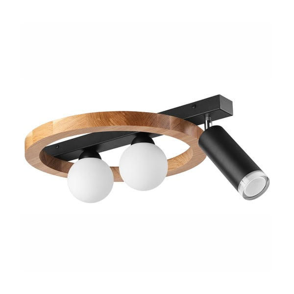 Stropní svítidlo v černo-přírodní barvě 40x50 cm Otis – LAMKUR-image-4