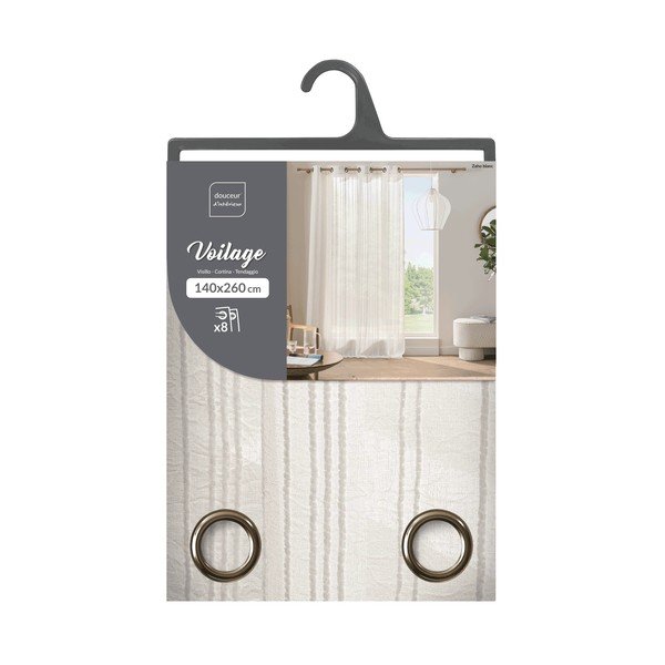 Bílý závěs 140x260 cm Zaho – douceur d'intérieur-image-3