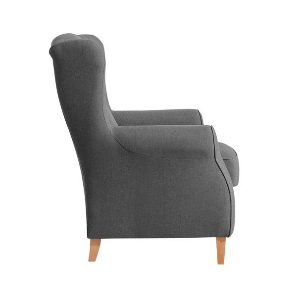Antracitové křeslo ušák Max Winzer Lorris Anthracite-image-1