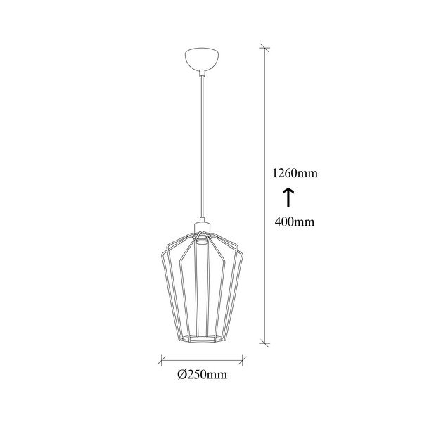 Černé kovové závěsné svítidlo Opviq lights Desponia-image-3