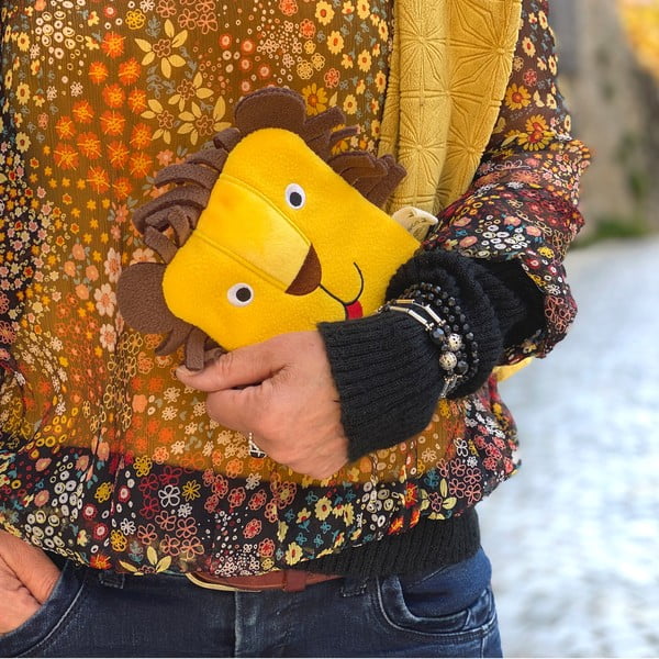 Žlutý fleecový termofor 200 ml Eco Junior Comfort – Hugo Frosch-image-1