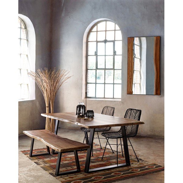 Dřevěná lavice v přírodní barvě Artur – Bizzotto-image-1