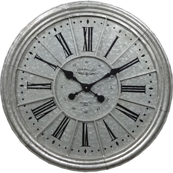 Nástěnné hodiny Athezza Zinc, 68,5 cm