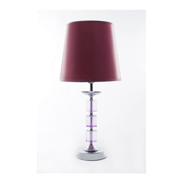 Stolní lampa Crystal Pink, 40 cm