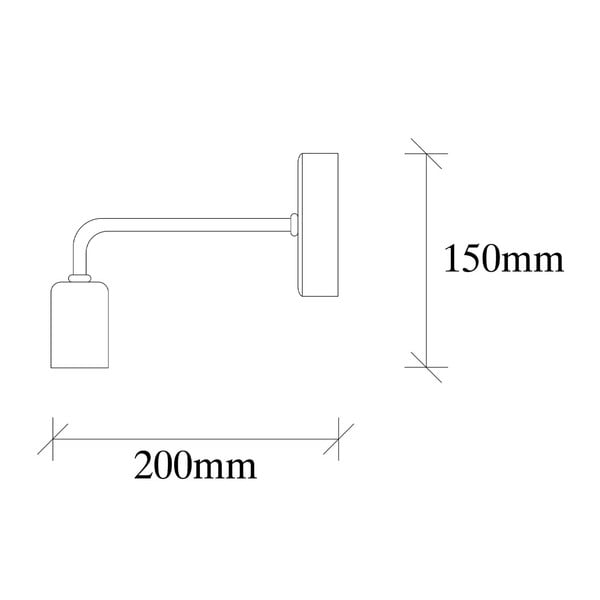 Černé kovové nástěnné svítidlo Opviq lights Melia-image-3