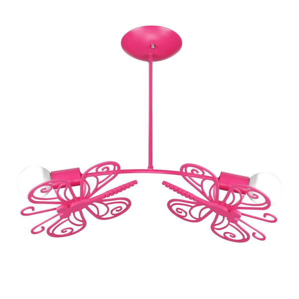 Růžové závěsné svítidlo Light Prestige Butterfly