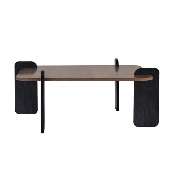 Hnědý konferenční stolek 90x90 cm Marais – Nordure-image-3