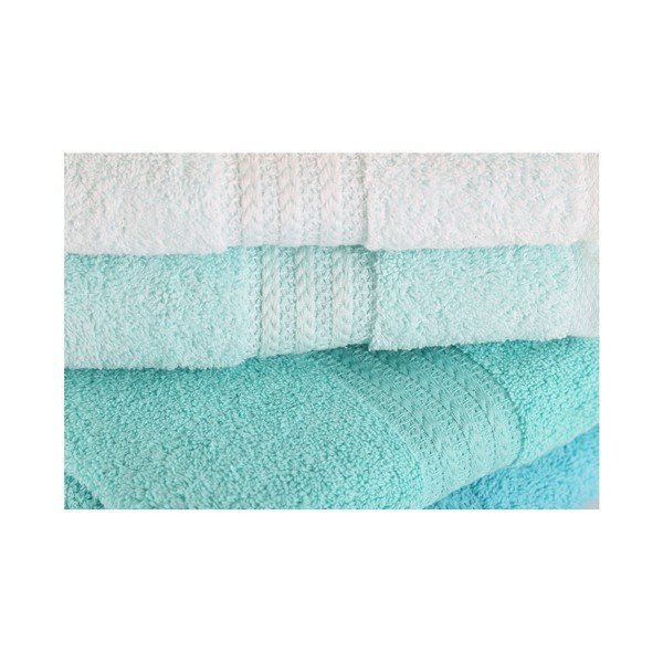 Sada 4 ručníků z bavlny Foutastic Tropical, 50 x 90 cm-image-1