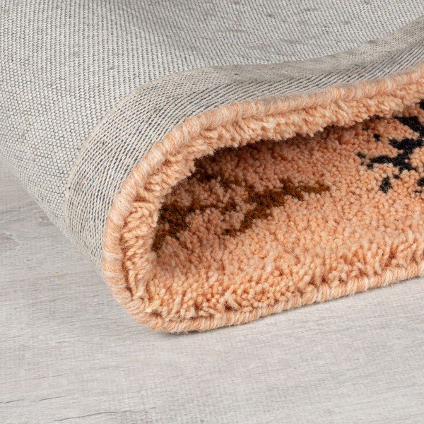 Ručně tkaný vlněný koberec v lososové barvě 160x230 cm Moroccan Sahara – Flair Rugs-image-2