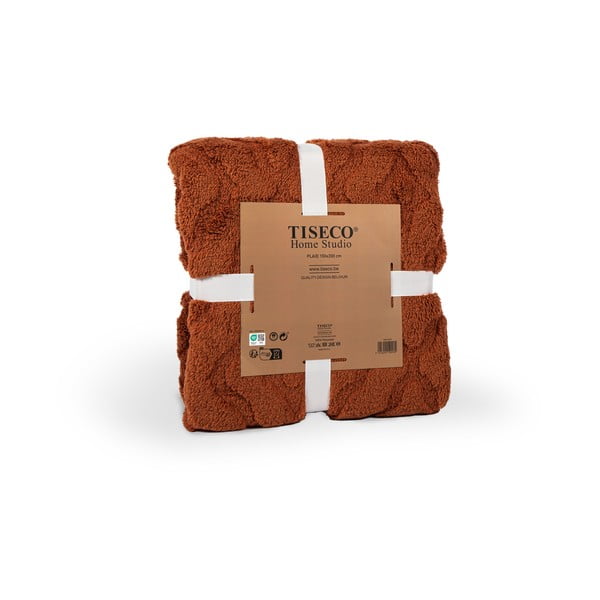 Červenooranžová deka z mikroplyše 150x200 cm Rena – Tiseco Home Studio-image-2