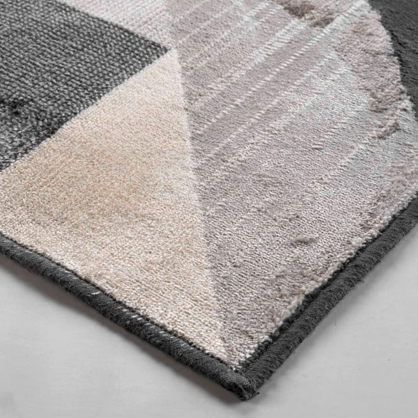 Šedo-béžový koberec s příměsí bavlny 68x110 cm Graphic – douceur d'intérieur-image-3