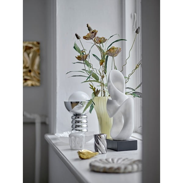 Stolní lampa ve stříbrné barvě se skleněným stínidlem (výška 32 cm) Spike – Bloomingville-image-4