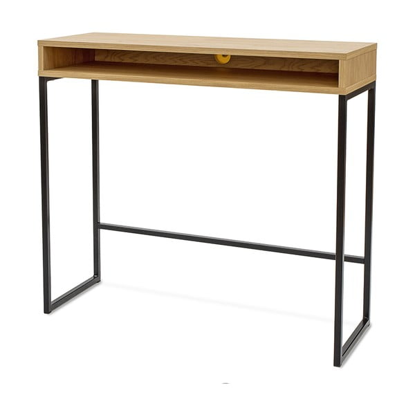 Pracovní stůl s deskou v dubovém dekoru 35x100 cm Frame – Woodman-image-2