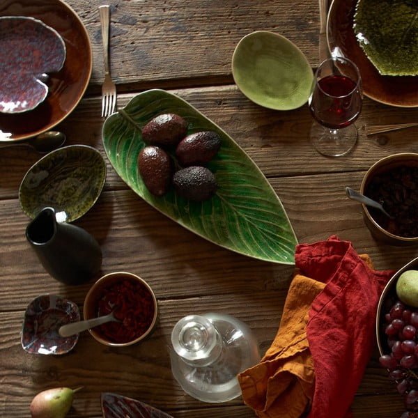 Zelený kameninový servírovací talíř Costa Nova Riviera, 40 x 17 cm-image-1