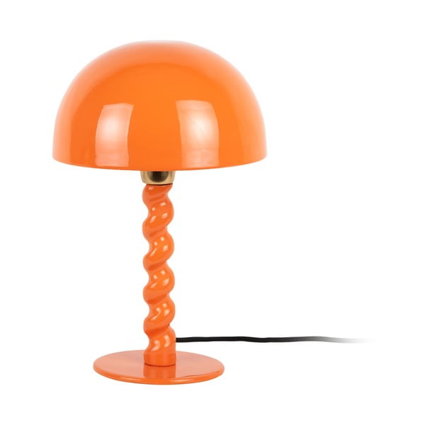 Oranžová stolní lampa s kovovým stínidlem (výška 39 cm) Prisa – Leitmotiv
