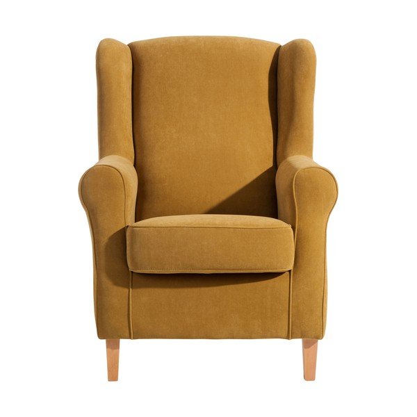 Kukuřičně žluté křeslo Max Winzer Lorris-image-2