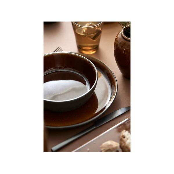 Černý/jantarový talíř z kameniny ø 27 cm Gastro Black/Amber – Bitz-image-3