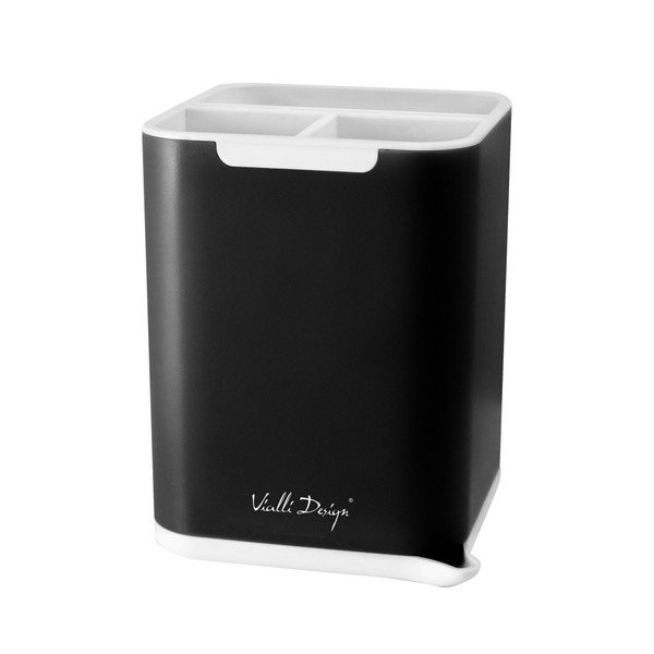 Černý stojan na příbory Vialli Design Cutlery-image-1