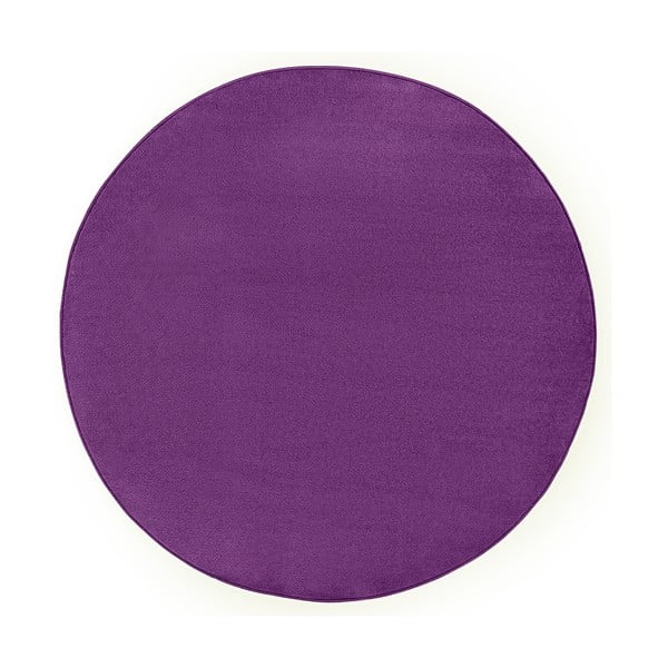 Tmavě fialový kulatý koberec ø 133 cm Fancy – Hanse Home