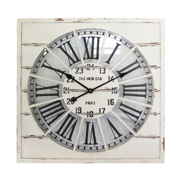 Nástěnné hodiny White Vintage, 68x68 cm