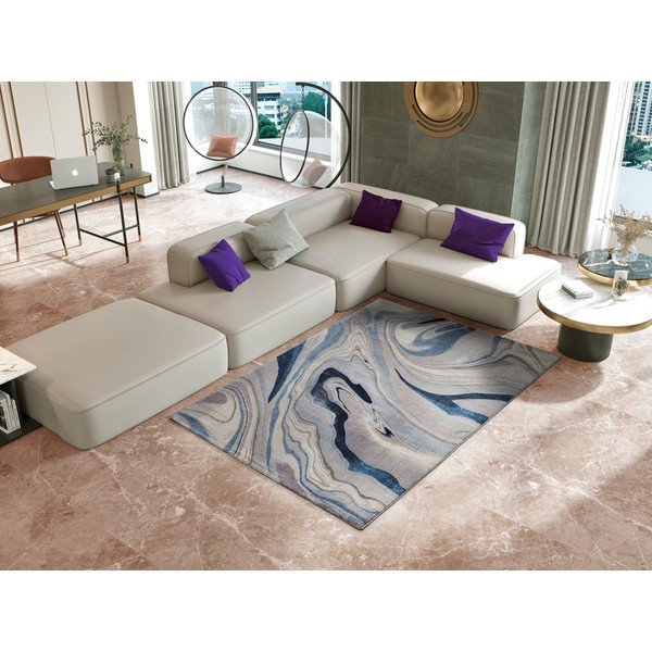 Modro-šedý koberec Universal Sylvia, 120 x 170 cm-image-1