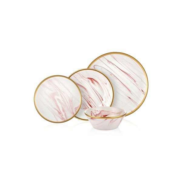 24dílný set porcelánového nádobí Mia Lucid Rose