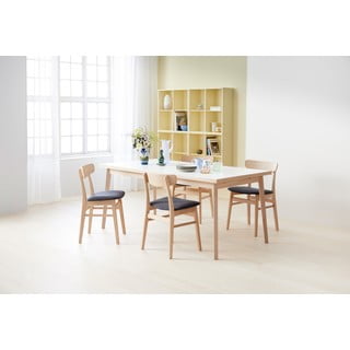 Jídelní židle z dubového dřeva v modro-přírodní barvě Mosbøl – Hammel Furniture