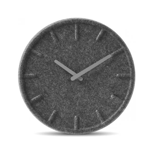 Nástěnné hodiny Grey Felt, 35 cm