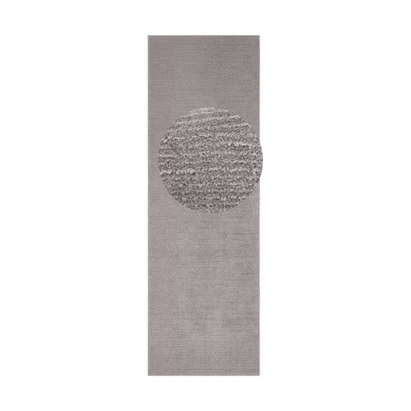 Světle šedý běhoun Mint Rugs Supersoft, 80 x 250 cm