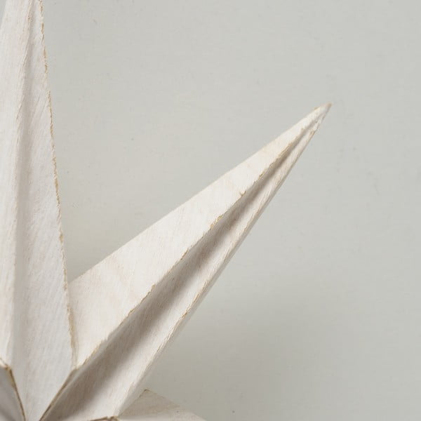 Bílá vánoční papírová závěsná dekorace ve tvaru hvězdy Boltze Kassia, ø 20 cm-image-2