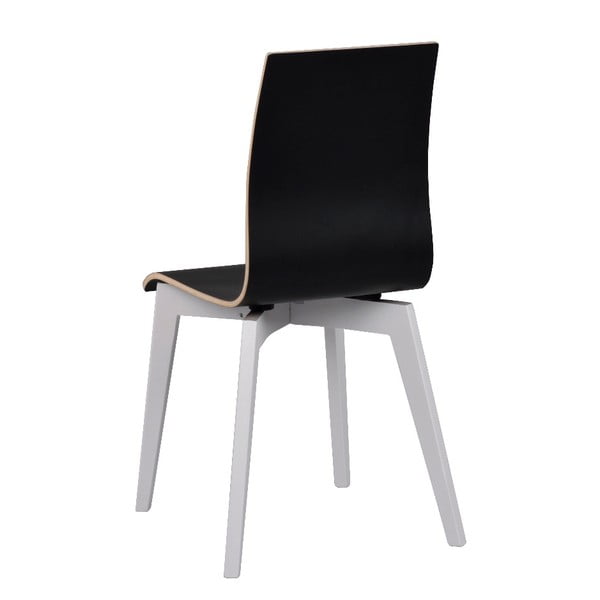 Černá jídelní židle s bílými nohami Rowico Grace-image-2