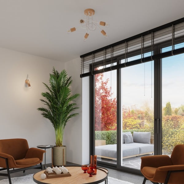 Stropní svítidlo v přírodní barvě 15x61 cm Tumber – Sollux-image-3