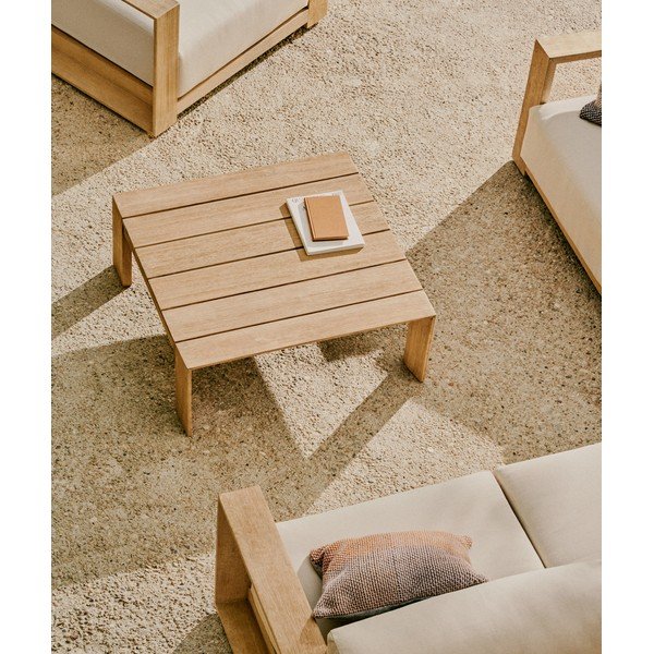 Zahradní konferenční stolek z masivu akácie 82,5x82,5 cm Ambra – Kave Home-image-1