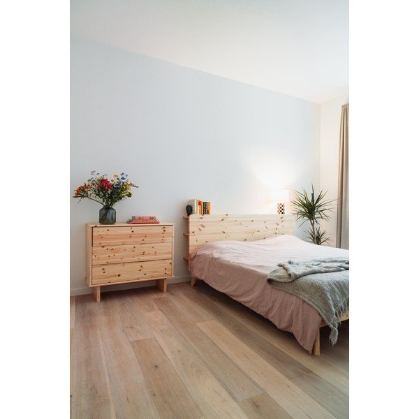 Hnědá dvoulůžková postel z borovicového dřeva s roštem 160x200 cm Retreat – Karup Design-image-4